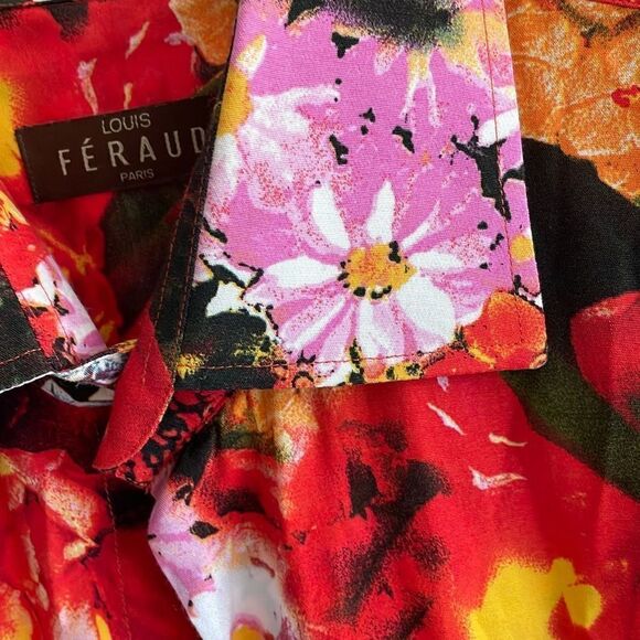 Louis Feraud Paris XL Floral Button Down - Picture 6 of 8